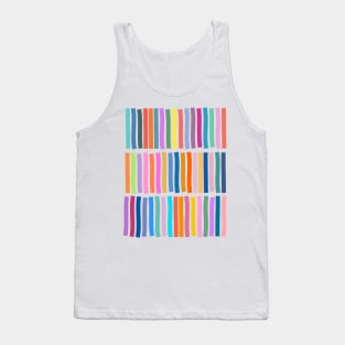 Colorful Geometric Lines Tank Top